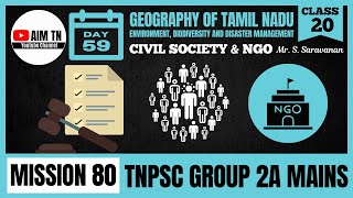 🌎 Geography📍| Class - 20 | CIVIL SOCIETY \u0026 NGO | Mr. Saravanan.S