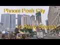 Phnom Penh City in rainy season, Cambodia (October, 2020)