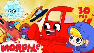 Bulldozer Morphle & Atmo - Mila and Morphle | +Vehicles & Animals | Cartoons for Kids | Morphle TV