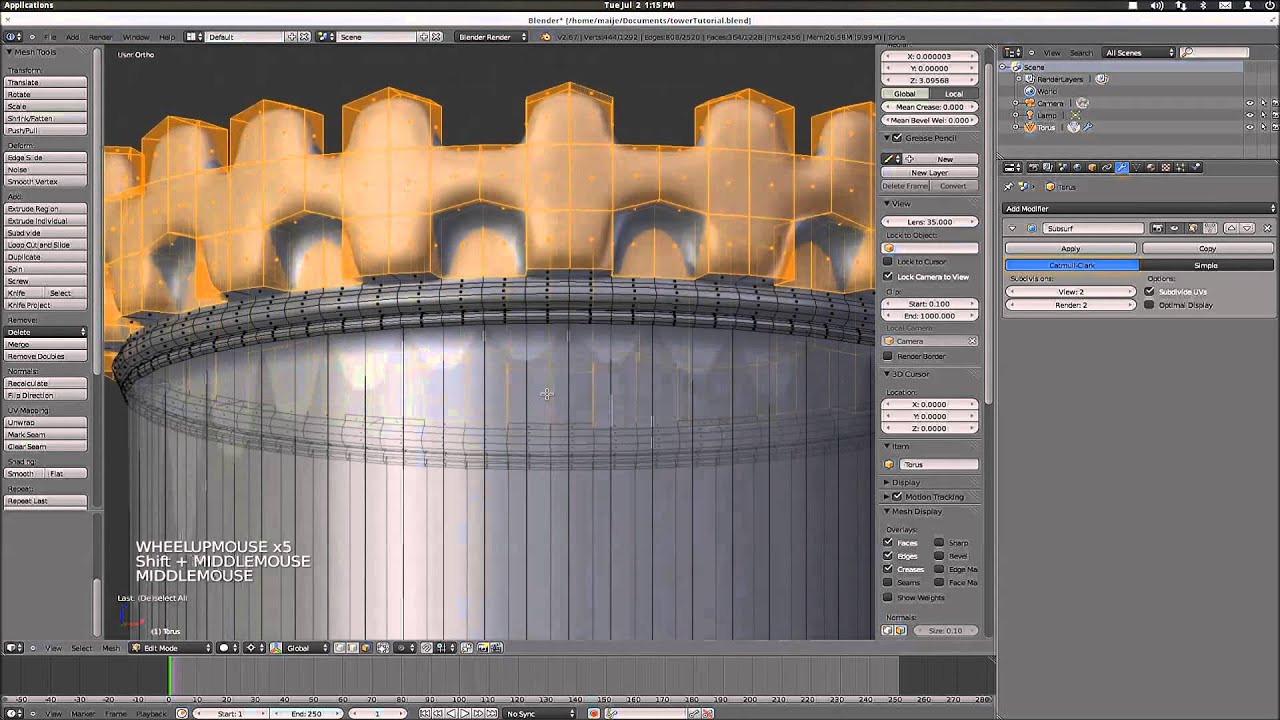 Blender Tower Tutorial Youtube