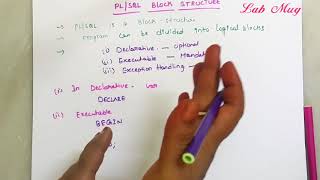 Pl/SQL Block structure in sql|| SQL in telugu