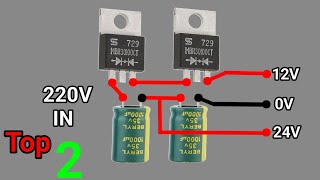 Top 2 Dual 220V TO 12V Battery Charger Circuits Using High Current Rectifier Dodes