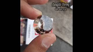 BATU KECUBUNG KALIMANTAN . SMOKY QUARTZ. CUTTING YIN YANG . CUSTOM CUT