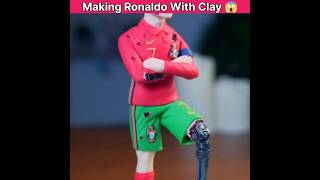 Making Ronaldo With Clay 😱🔥|| Wait for last look 😍 || #shorts #youtubeshorts