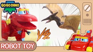 【GOGODINO Toys】39 Dino Explorers vs. Pterosaur | Robot Toy | Toys | Dinosaurs for Kids | Cartoon