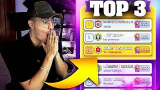 ☠️TOP 3 DEL MUNDO con el MEJOR MAZO de CLASH ROYALE...