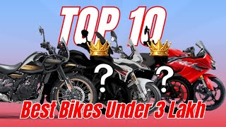 2024 Top 10 Best Bikes under 3 lakh |  Which bike is value for money? | Features and Performance