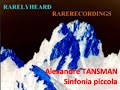 alexandre tansman sinfonia piccola