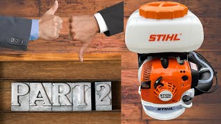 Stihl SR 200 Backpack Sprayer Part 2 Update