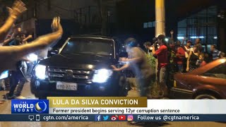 Former Brazilian President Luiz Inacio Lula da Silva in police custody