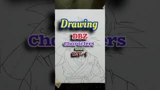 Dragonball Z Series Day-1🔥 #dbz #gokudrawing #day1 #viralshort #ytshortsindia