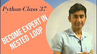 NESTED LOOP IN PYTHON | PATTERN PROGRAMS IN PYTHON | IN HINDI | RAJU SIR KI PATHSHAALA | CLASS #37