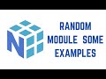Python NumPy Tutorial For Beginners - RANDOM MODULE  SOME EXAMPLES