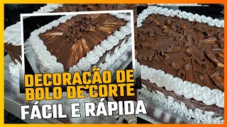 Decoração fácil e rápida de 2 bolos de corte 80 fatias  cada...