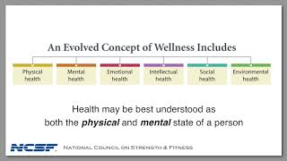 NCSF Evolved Concept of Wellness