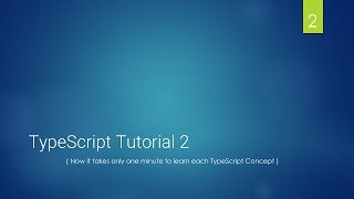 TypeScript Tutorial for Absolute Beginners. Part 2 - Variables and interfaces