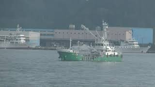 10月2日　給油にきたタンカー漁連丸(Refueling tanker gyoren maru)