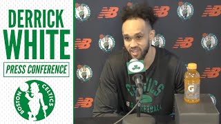 Derrick White Focused on 'Getting Rhythm Right' Before Playoffs | Celtics Practice