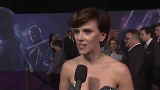 Avengers Infinity War Los Angeles World Premiere - Itw Scarlett Johansson (official video)