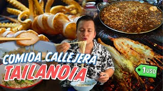 Comida callejera en Tailandia 🇹🇭 Comiendo en Bangkok, Tailandia, Lo mejor de la comida callejera