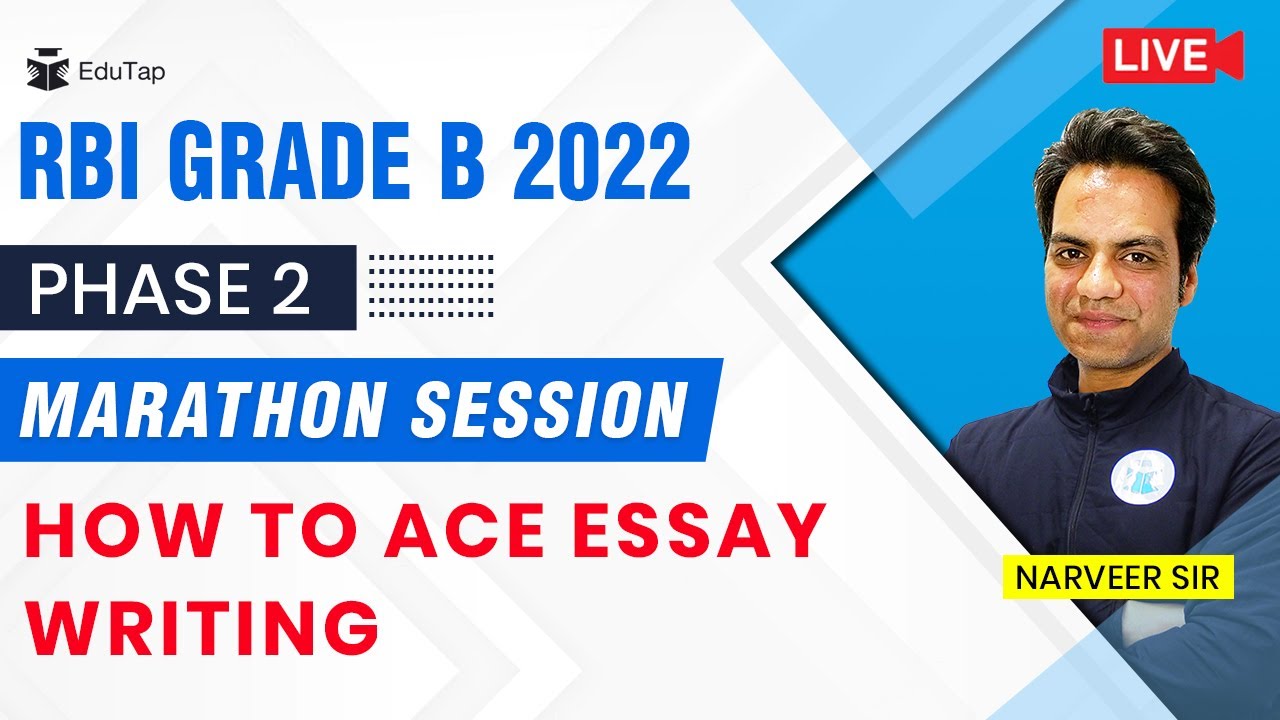 How To Write Essay In English | RBI Grade B 2022 Phase 2 Descriptive ...