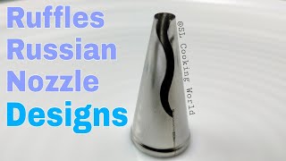 Russian Nozzle piping tips for beginners | Russian Nozzle Design | Ruffles nozzle |