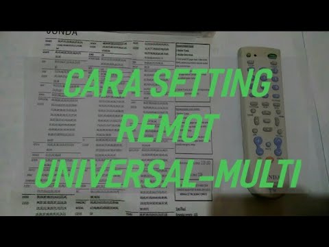 Cara Setting Remote Universal - YouTube