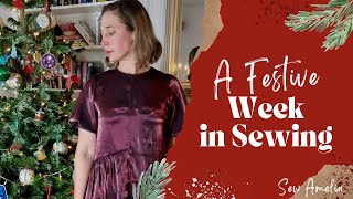 A Festive Week in Sewing| Gifts and a Dress for Christmas Day!