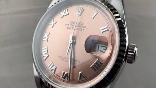 Rolex Datejust Salmon Dial 16234 Rolex Watch Review