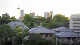 2012.05.13 夕焼け　京浜急行、大森町〜品川