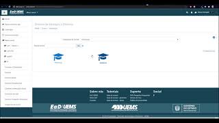 Visão Geral do Painel Inicial do AVA Moodle | EaD UEMS