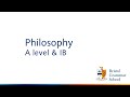 Philosophy A level and IB