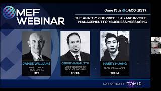 Joint Webinar with MEF: The Anatomy of Price Lists and Invoice Management