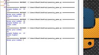 Python mini tutorials. Part 3. Guessing game