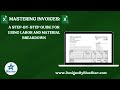 Mastering Invoices: A Step-by-Step Guide for Using Labor and Material Breakdown