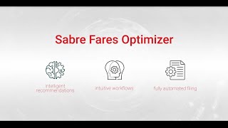Sabre Fares Optimizer Demo