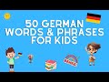 50 EASY German Words & Phrases | 50 Einfache Deutsche Wörter & Ausdrücke | KidsGerman