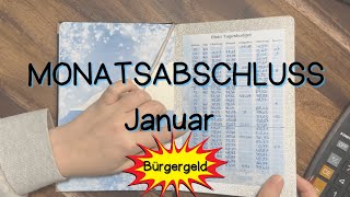 MONATSABSCHLUSS Januar | Schritt für Schritt Abschluss mit Tagesbudget | Bürgergeld | BudgetWings