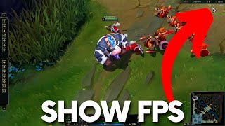 How to Show FPS in League of Legends - See FPS in LOL #lolguide