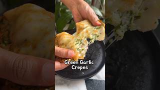 Green Garlic Crepe (Hare Lehsun ka Kulcha) #shorts