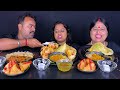 eating spicy street food challenge viral video with punishment egg chicken noodles panipuri mukbang