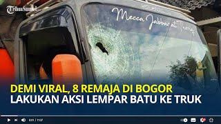 Demi Viral, 8 Remaja di Bogor Lakukan Aksi Lempar Batu ke Truk, Kini Berakhir di Tangkap Polisi