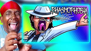 Phasmophobia Funny Moments - Brian Michael Jackson! (REACTION)