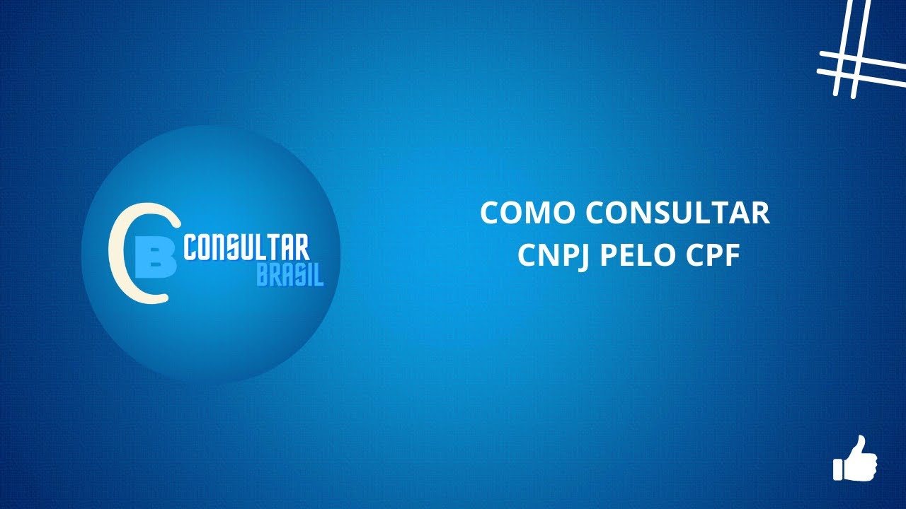 COMO CONSULTAR CNPJ PELO CPF - CONSULTAR BRASIL - YouTube