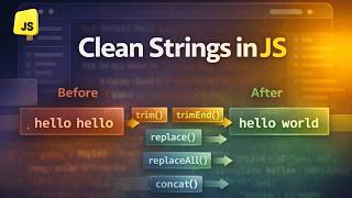 Replace, ReplaceAll, Concat & Trim: JavaScript String Methods Simplified
