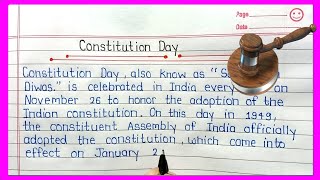 Essay on constitution day in english। constitution day essay in english। essay on constitution day