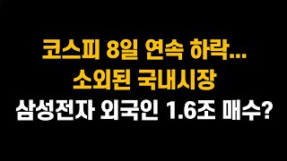 [1월 12일 (금)] 코스피, 8거래일 연속 하락.. 제대로 소외된 국내시장!!ㅣ삼성전자 외국인 1조 6천억 매수!! 의미는??ㅣ삼성전자, SK하이닉스, NAVER, 카카오