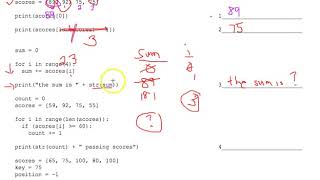 Tracing Lists and Loops Worksheet 2