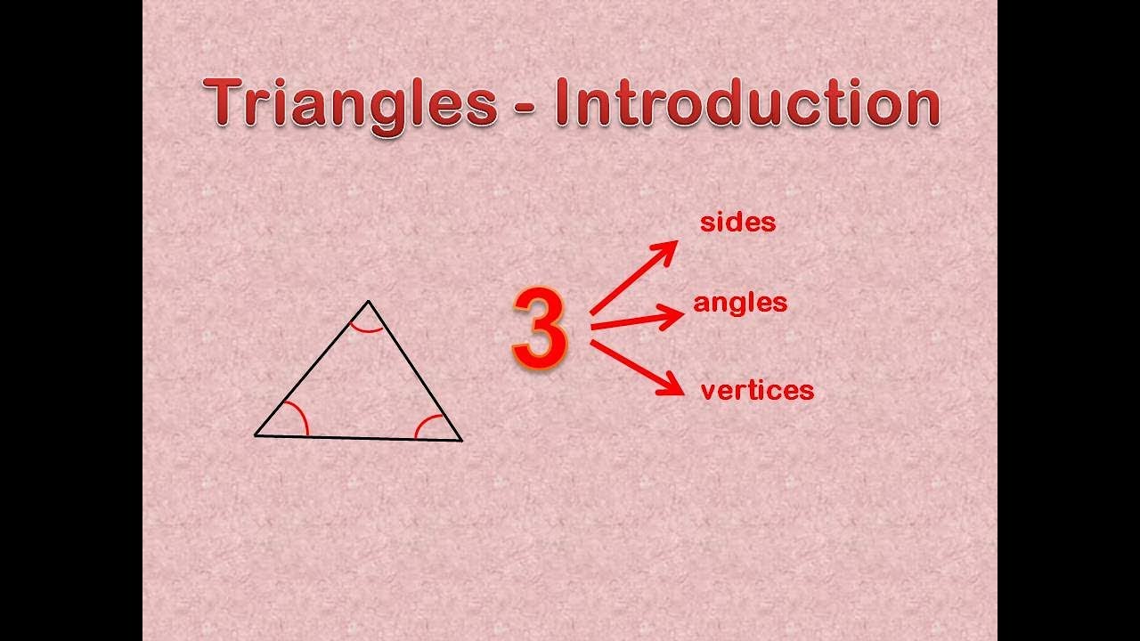 Triangles Introduction Youtube