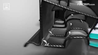 Mercedes' front wing update Japan 2016